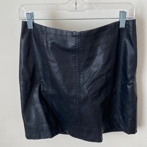 Free People faux leather skirt